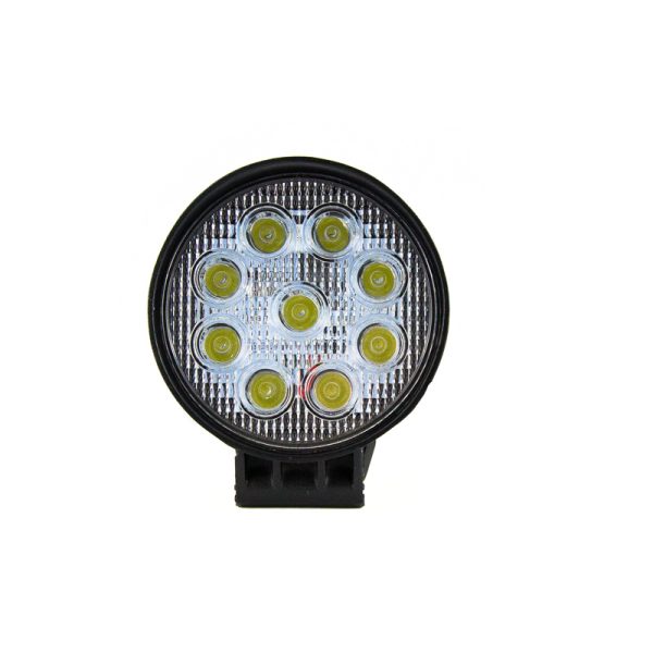 Faretto Led tondo 9 led - 27w - off road - bianco freddo